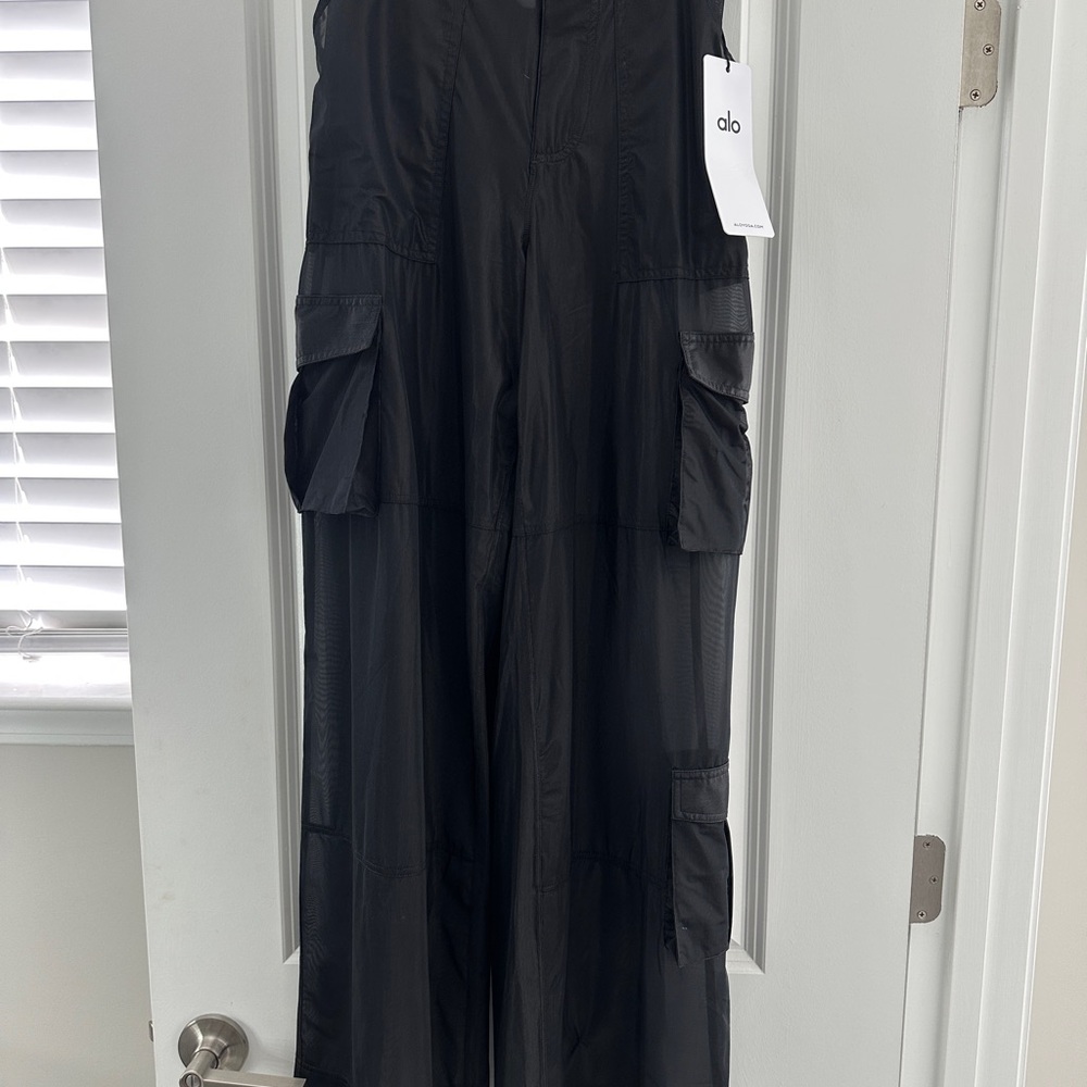 ALO Yoga Black Cargo Mesh Pants
